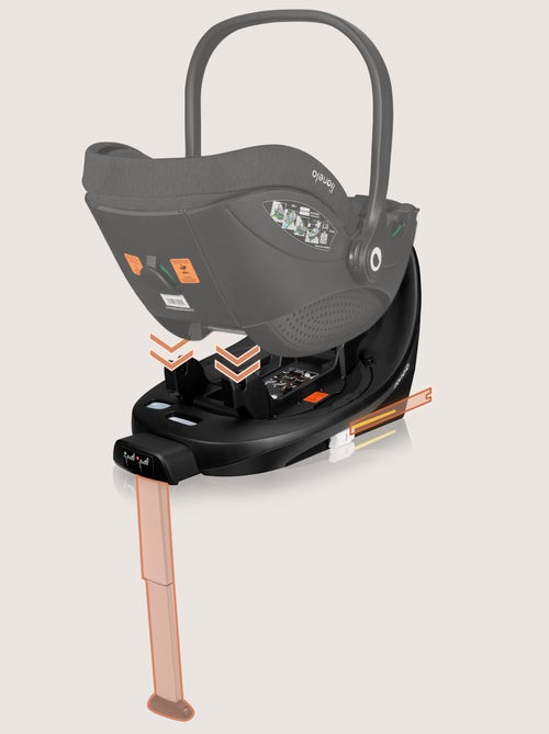 Base ISOFIX 360° - LIONELO Moxie i-Size - Pivotant - Pliable - Support stabilisateur - Kiabi
