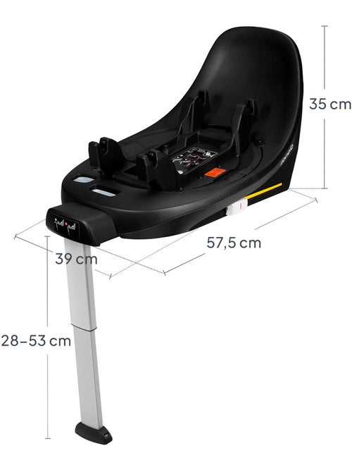 Base ISOFIX 360° - LIONELO Moxie i-Size - Pivotant - Pliable - Support stabilisateur - Kiabi