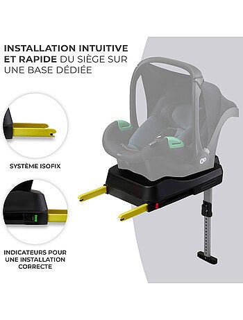 Base ISOFIX Kinderkraft MINK FX pour MINK PRO i-Size avec Jambe de Force et Indicateurs de Sécurité