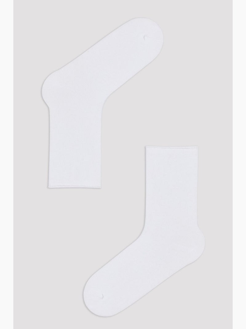 Basic lot de 2 paires de socquettes penti Blanc - Kiabi