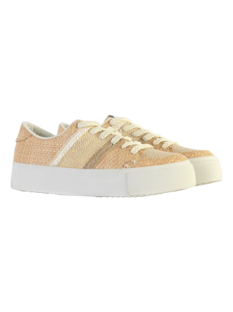 Basket à Lacet Desigual Street Natural Beige - Kiabi