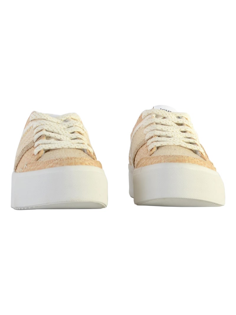 Basket à Lacet Desigual Street Natural Beige - Kiabi