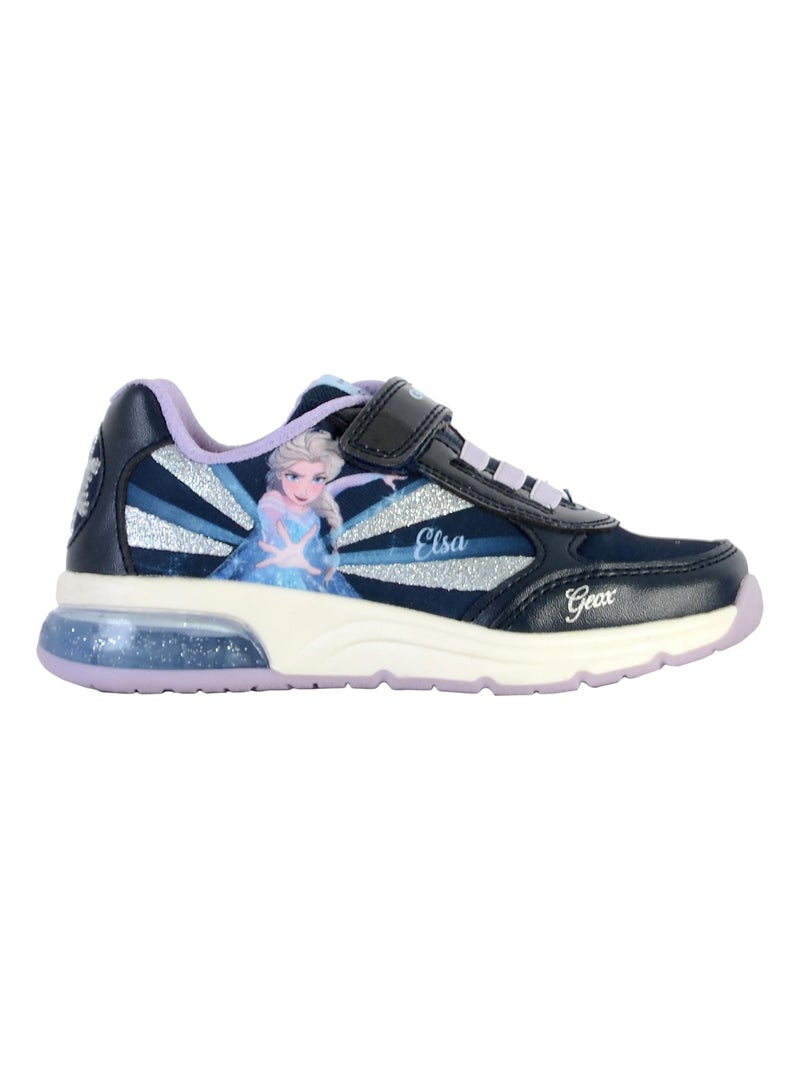 Basket à lacet Enfant Geox Spaceclub J258VB Bleu - Kiabi