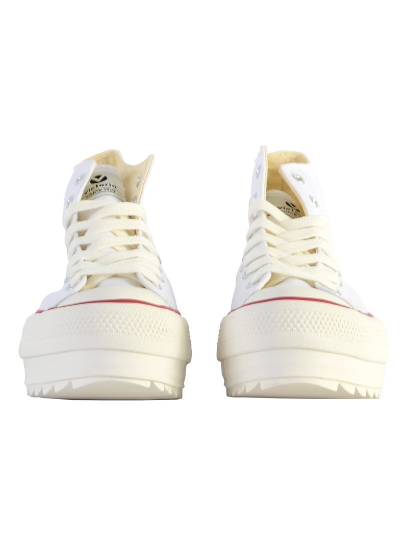 Basket à Lacet Montante Victoria Blanc - Kiabi