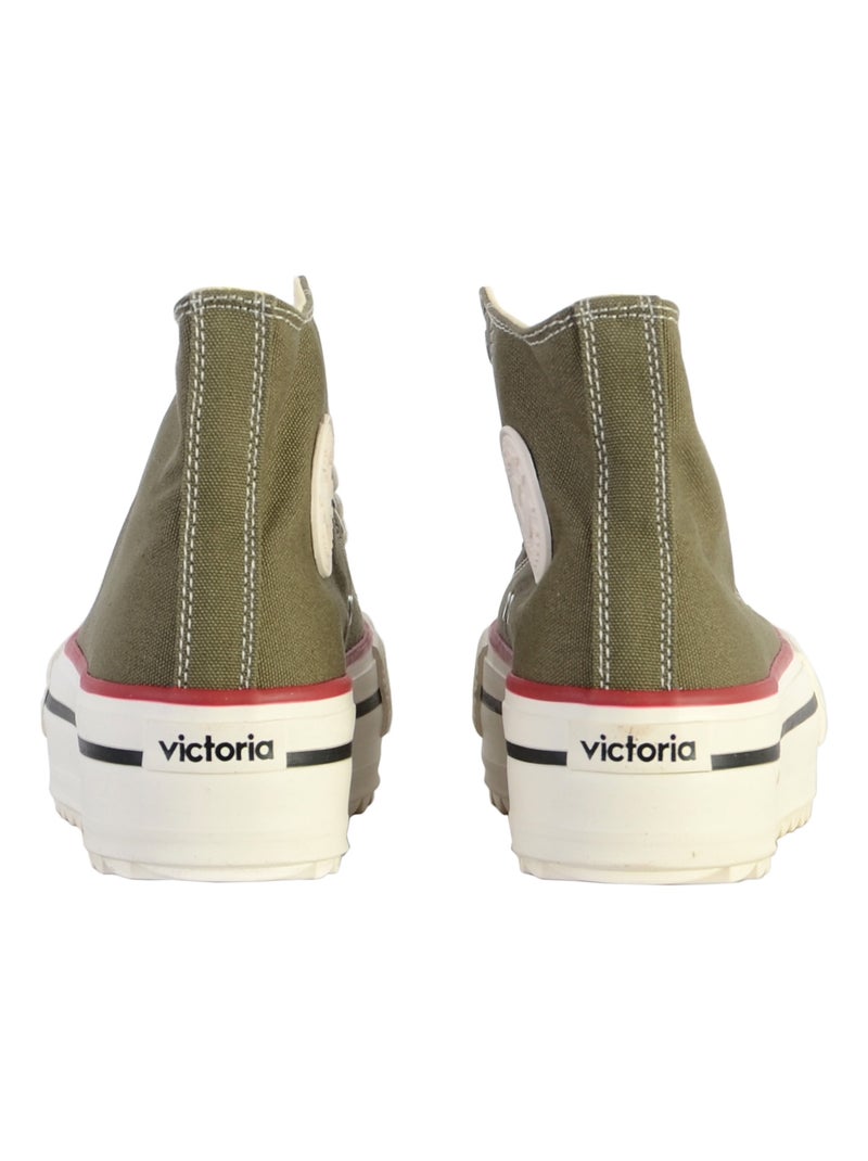 Basket à Lacet Montante Victoria Kaki - Kiabi