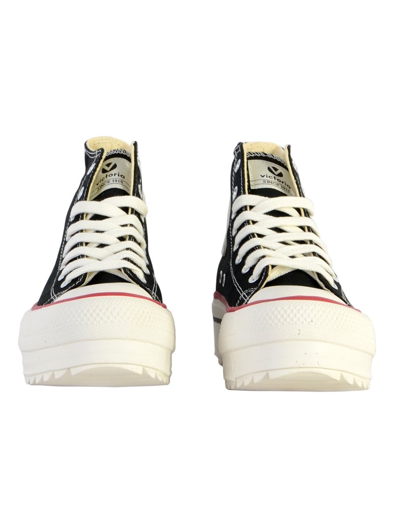 Basket à Lacet Montante Victoria Noir - Kiabi