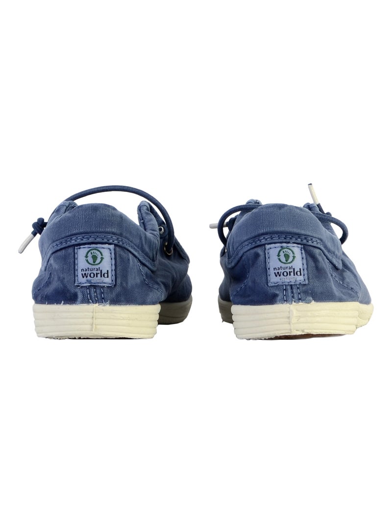 Basket à Lacet Natural World Wallabi Enzimatico Bleu marine - Kiabi
