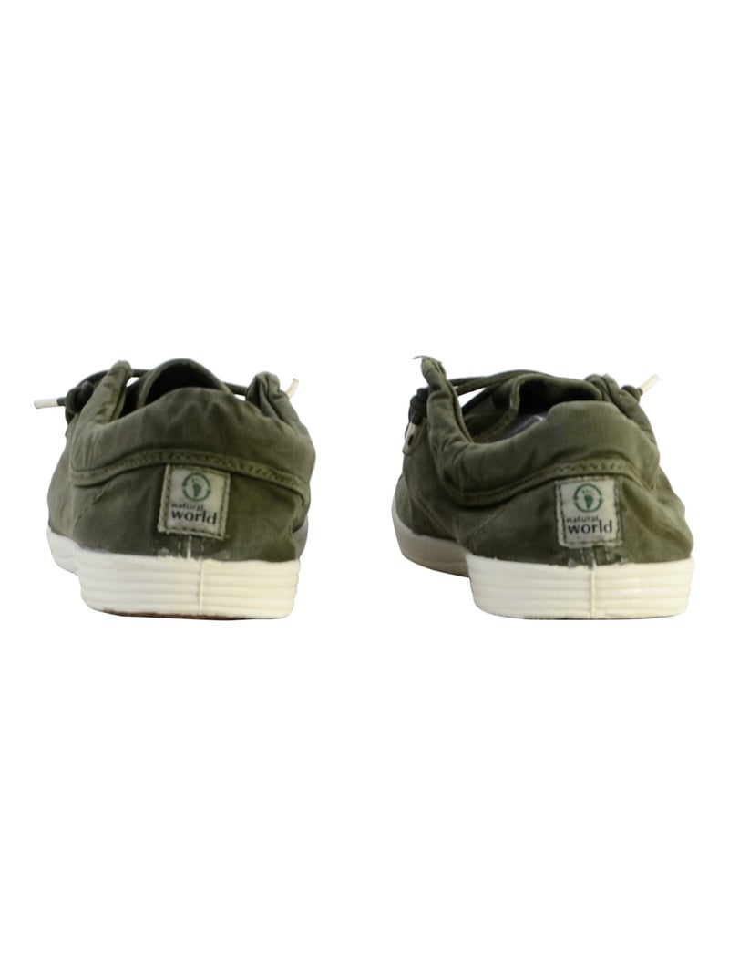 Basket à Lacet Natural World Wallabi Enzimatico Kaki - Kiabi