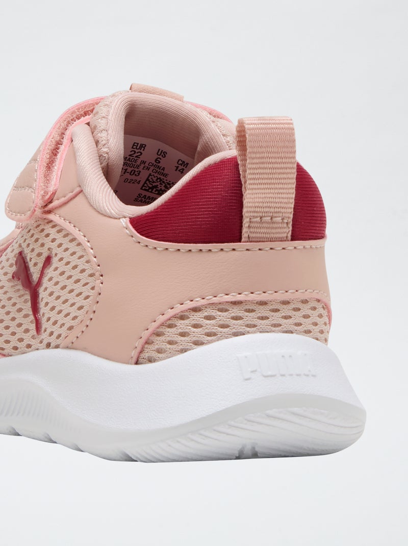 Basket à lacet scratch en mesh  PUMA Rose - Kiabi