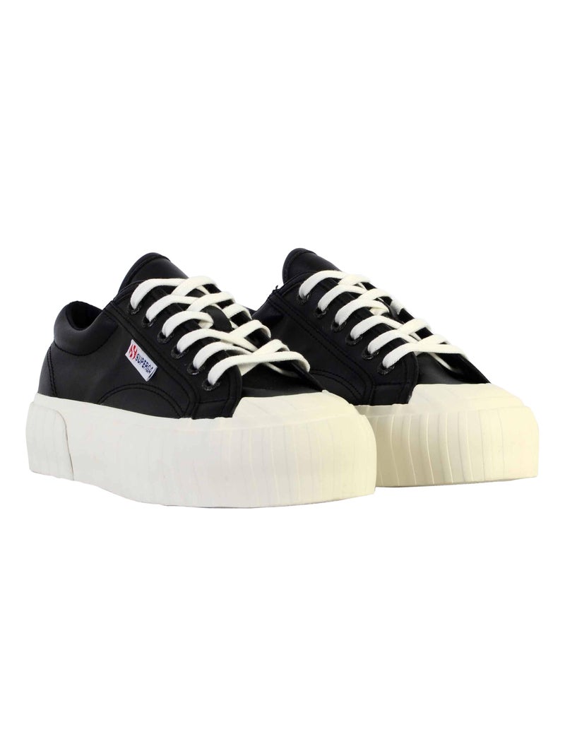 Basket à Lacet Superga Stripe Webbing Noir - Kiabi