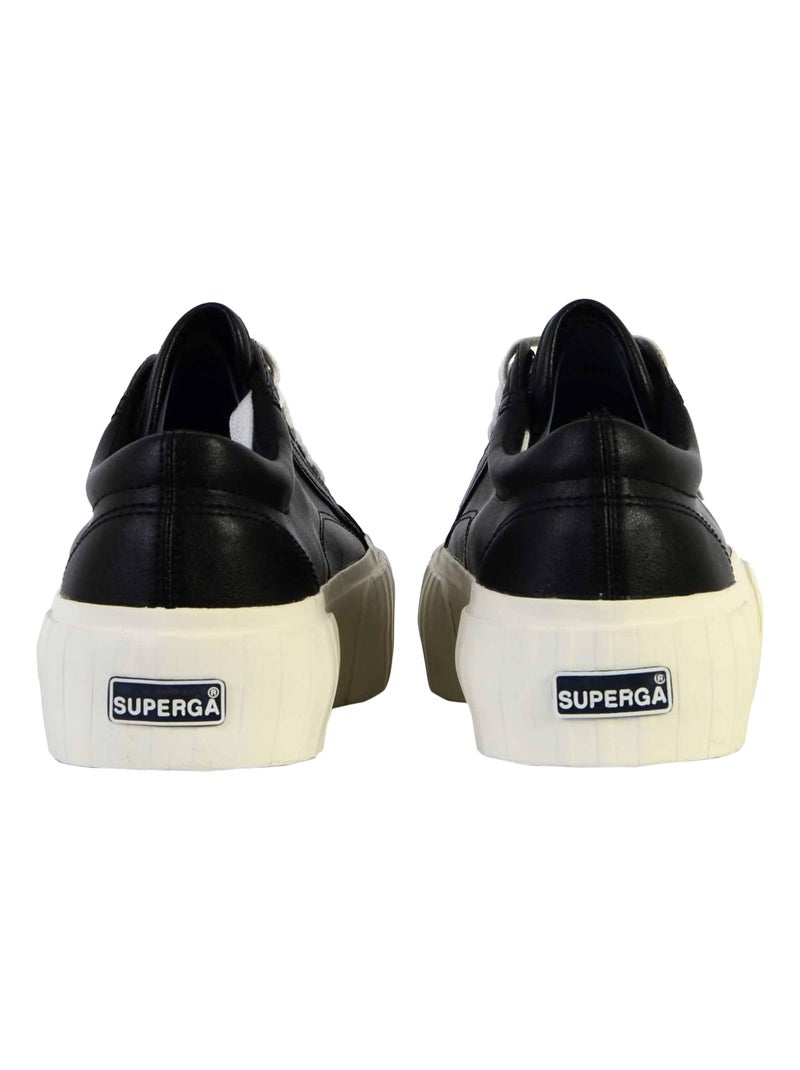 Basket à Lacet Superga Stripe Webbing Noir - Kiabi