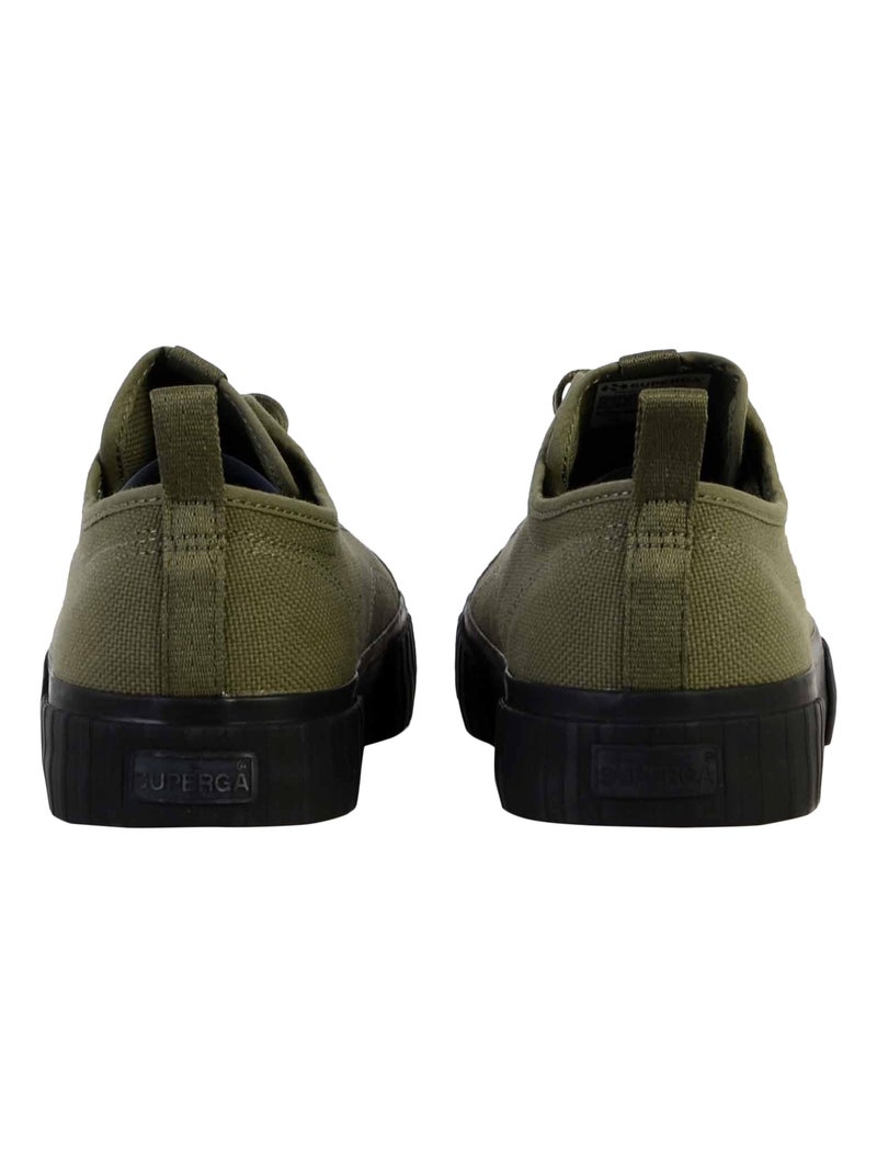 Basket à Lacet Superga Stripe Webbing Vert - Kiabi