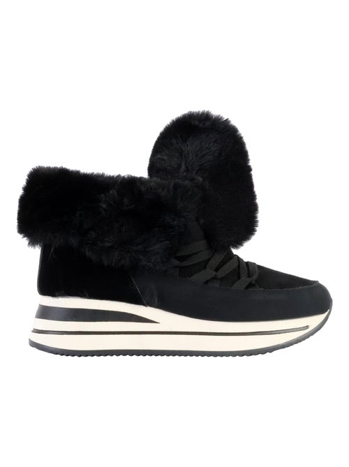 Basket à Lacets Avec Fourure The Divine Factory - Kiabi