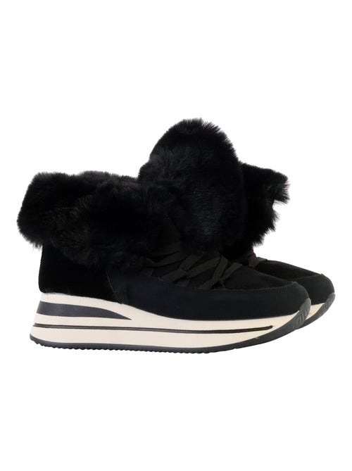 Basket à Lacets Avec Fourure The Divine Factory - Kiabi