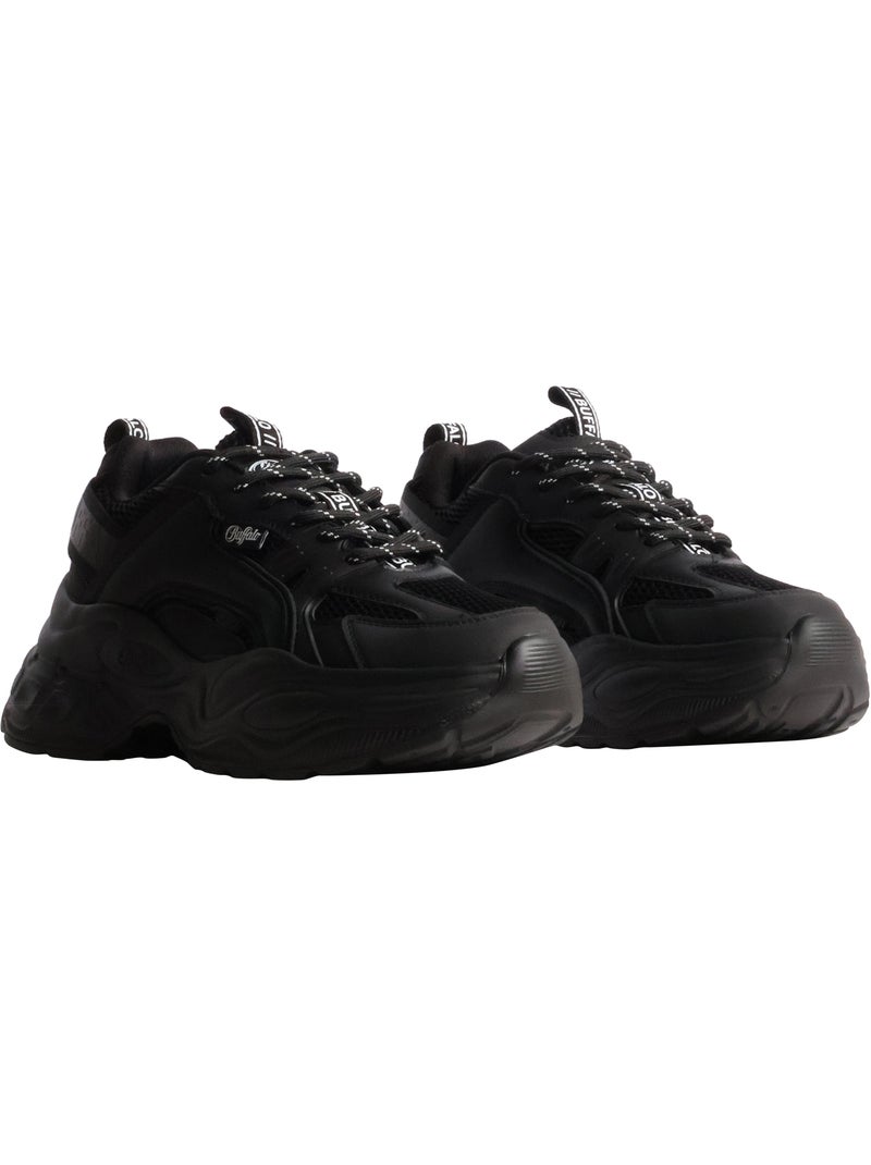 Basket à lacets buffalo yuno - vegan nappa mesh Noir - Kiabi