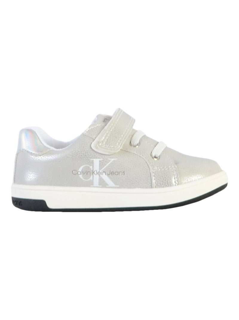 Basket à Lacets Calvin Klein Jeans Argent - Kiabi