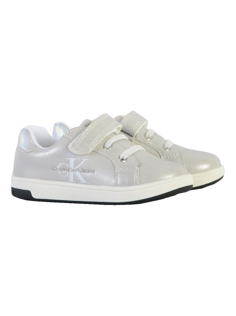 Basket à Lacets Calvin Klein Jeans Argent - Kiabi