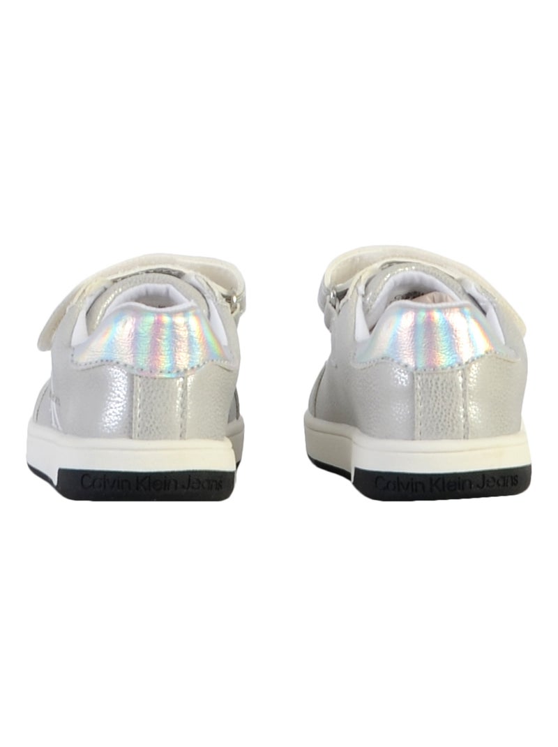 Basket à Lacets Calvin Klein Jeans Argent - Kiabi