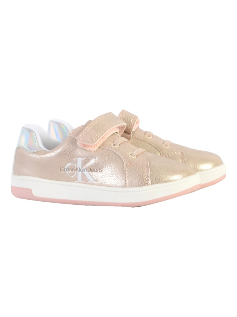 Basket à Lacets Calvin Klein Jeans Rose - Kiabi
