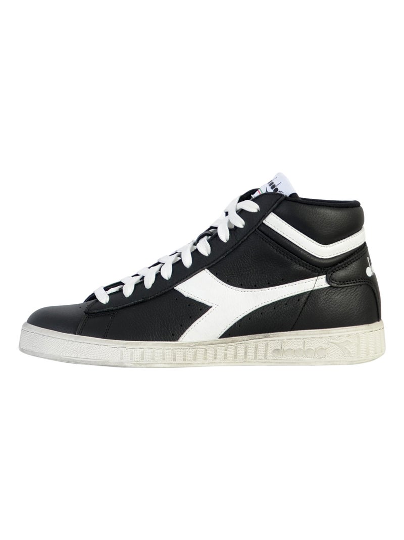 Basket à lacets Cuir Diadora Game L High Waxed Noir - Kiabi