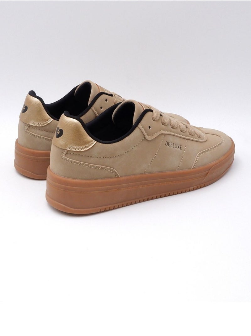 Basket à lacets 
 'Deeluxe' Beige - Kiabi