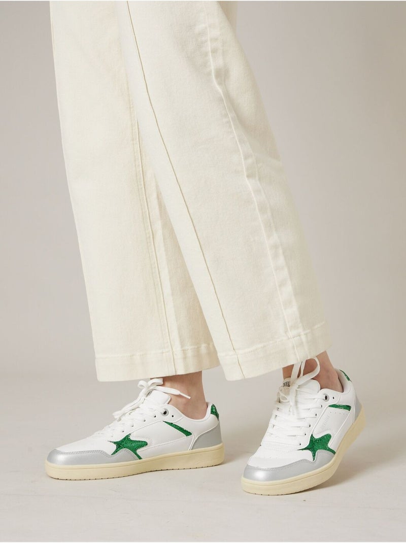 Basket à lacets 'Deeluxe' Vert - Kiabi