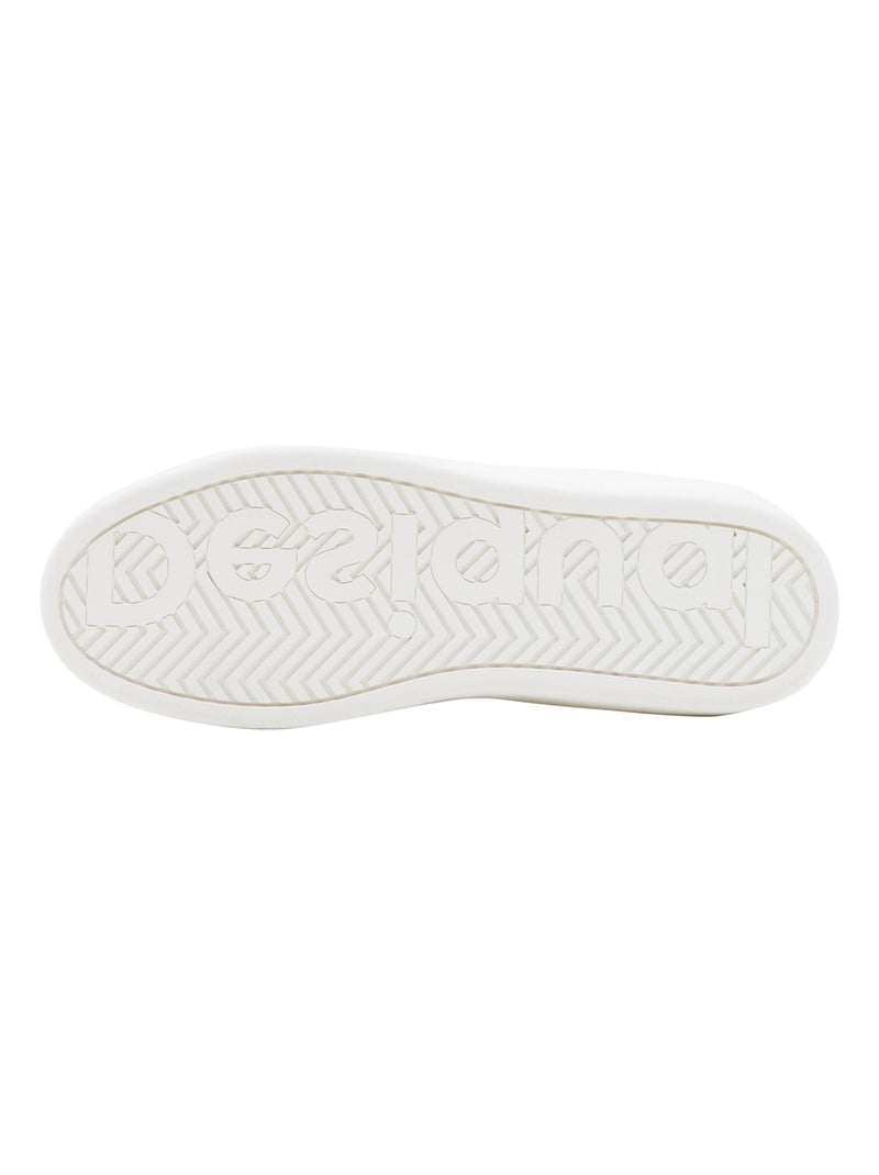 Basket à Lacets Desigual Fancy Lettering Blanc - Kiabi