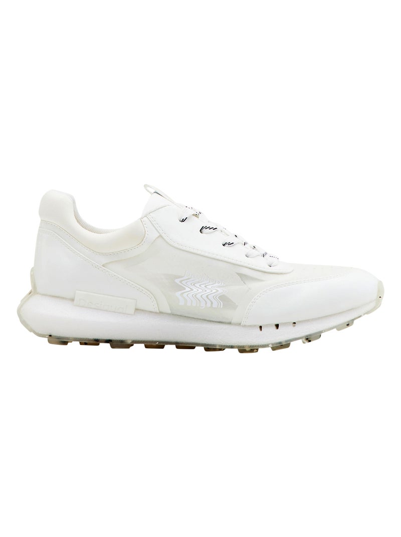 Basket à Lacets Desigual Jogger Colour Logo Blanc - Kiabi