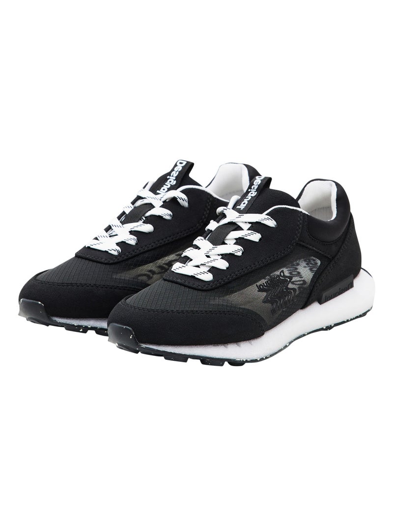 Basket à Lacets Desigual Jogger Colour Logo Noir - Kiabi