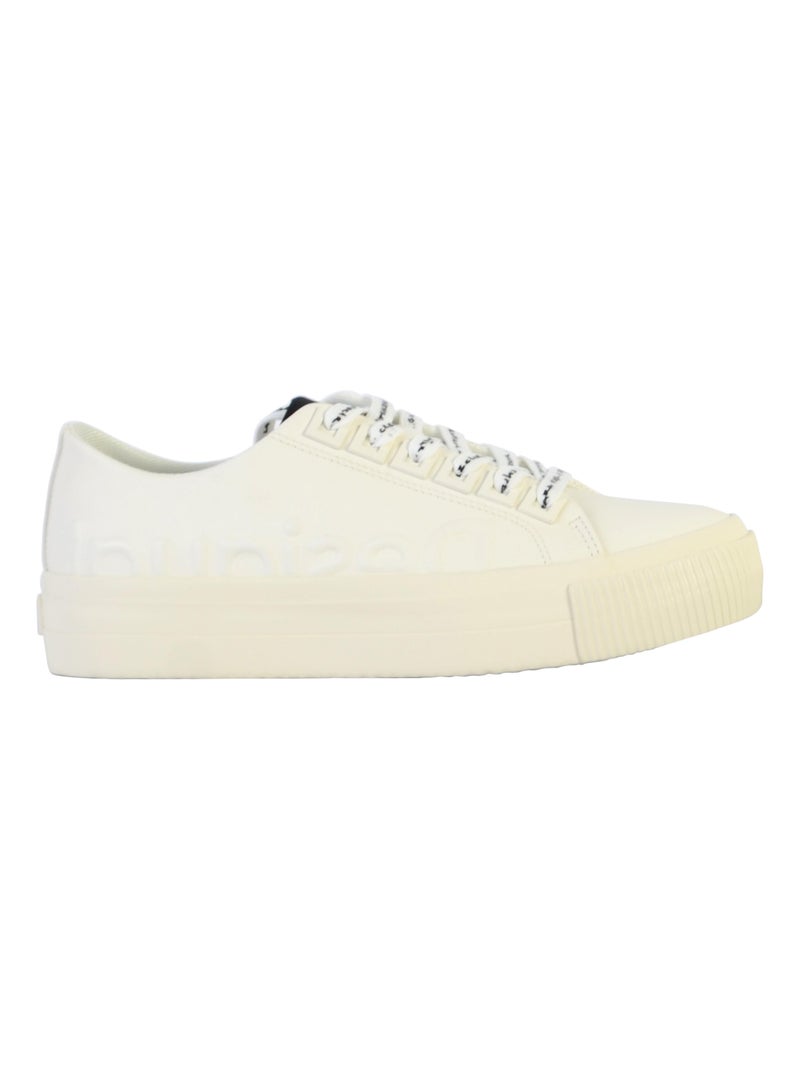 Basket à Lacets Desigual Street Half Logo Blanc - Kiabi