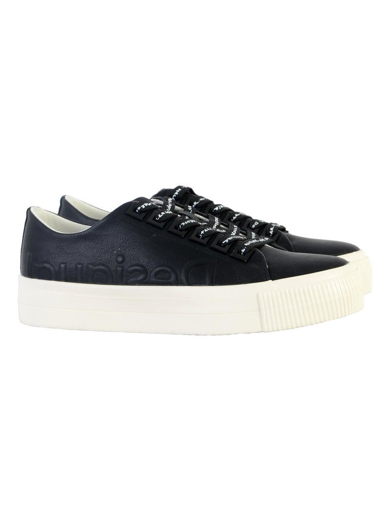 Basket à Lacets Desigual Street Half Logo Noir - Kiabi