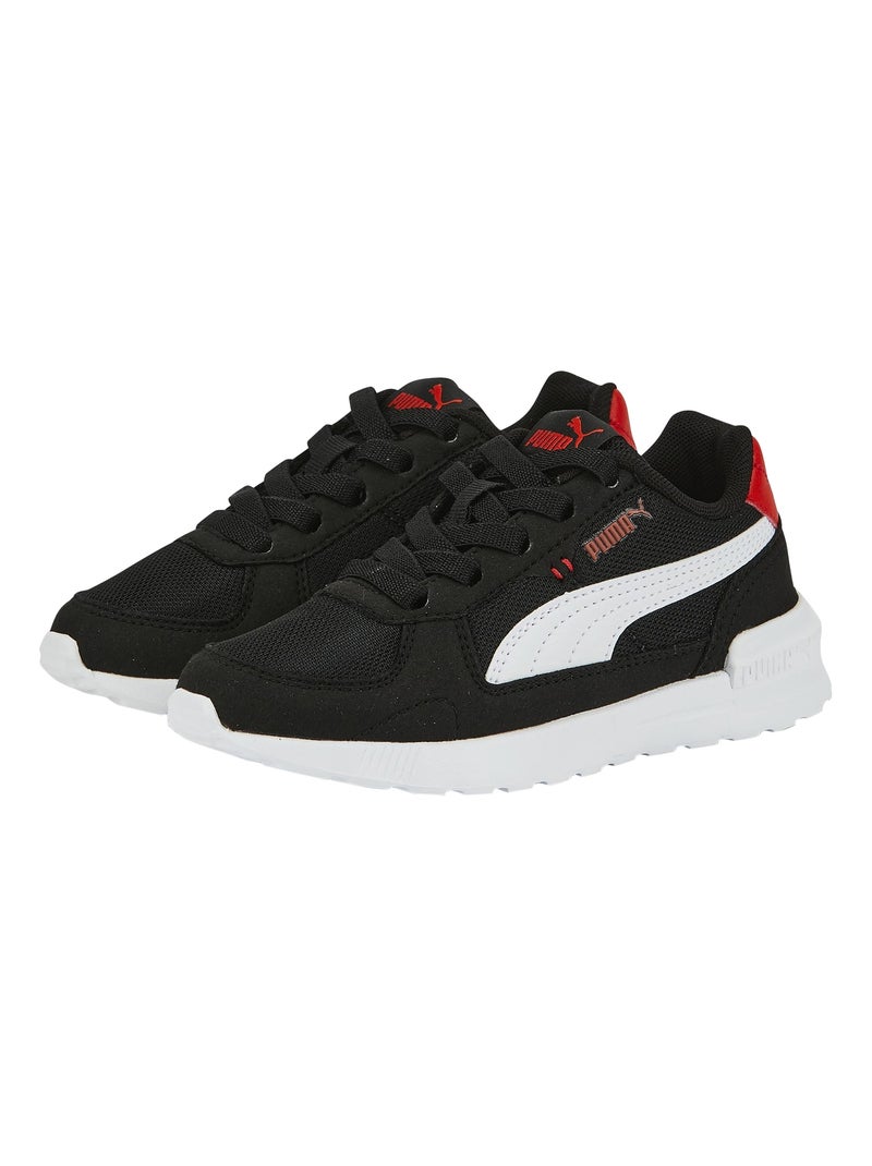 Basket à Lacets Enfant Junior Puma Graviton Ac Ps Noir Rouge - Kiabi