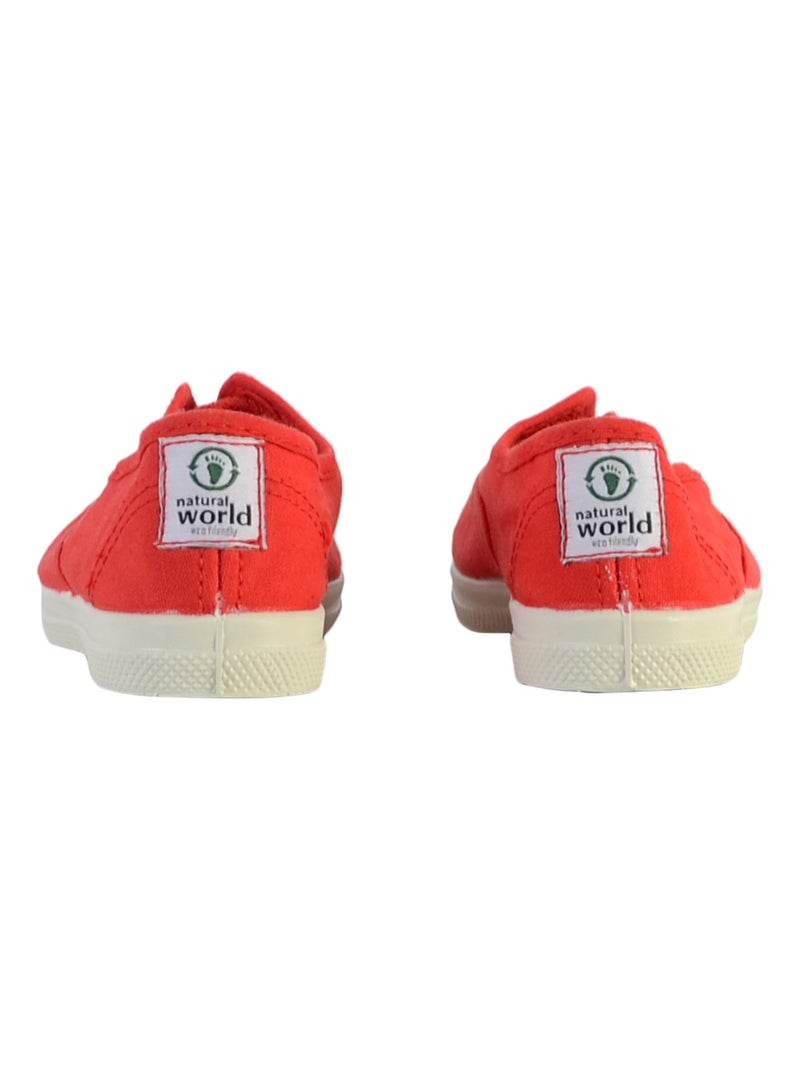 Basket à Lacets Enfant Natural World Rouge - Kiabi