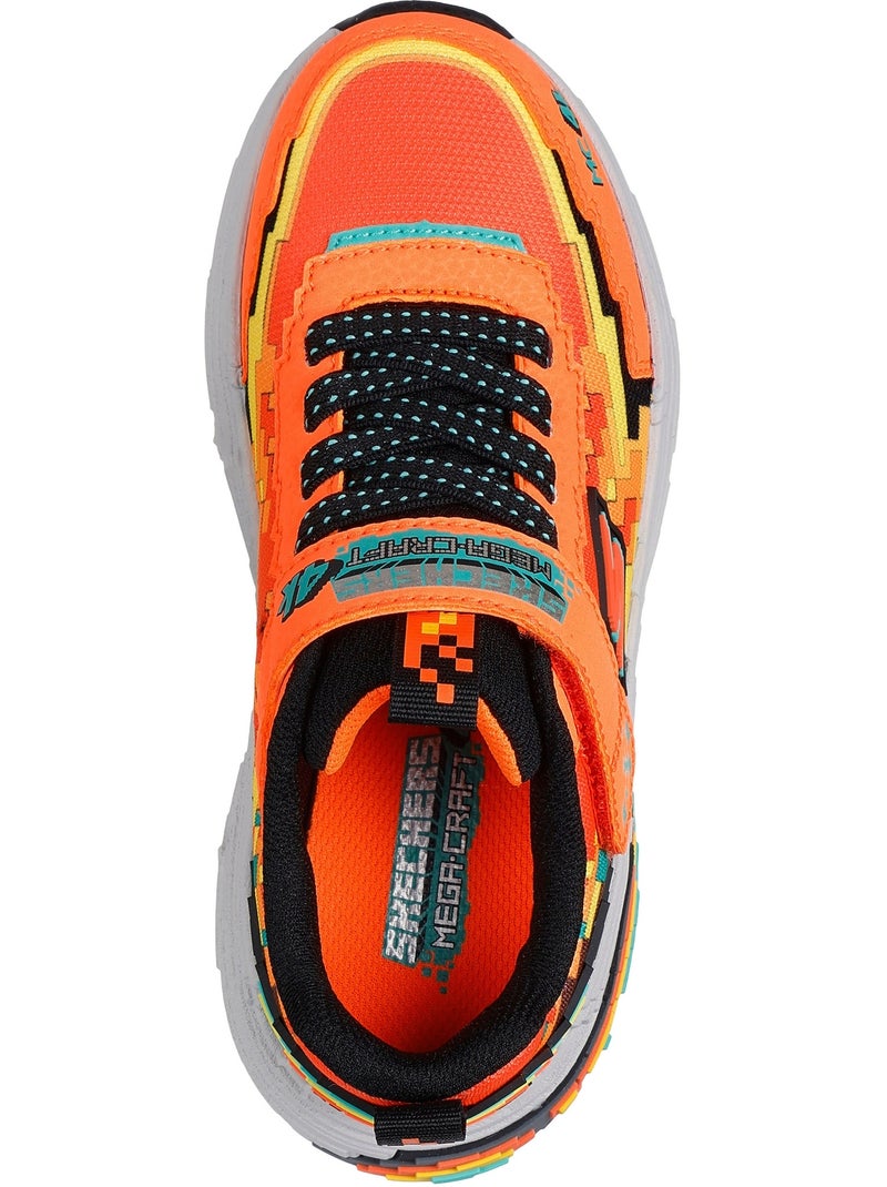 Basket à Lacets Enfant Skechers Mega-Craft 4K Orange - Kiabi