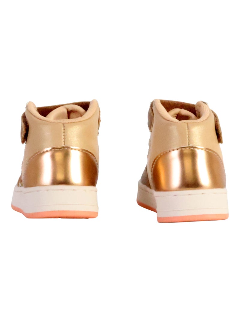 Basket à Lacets Enfant Victoria Blanc Doré - Kiabi