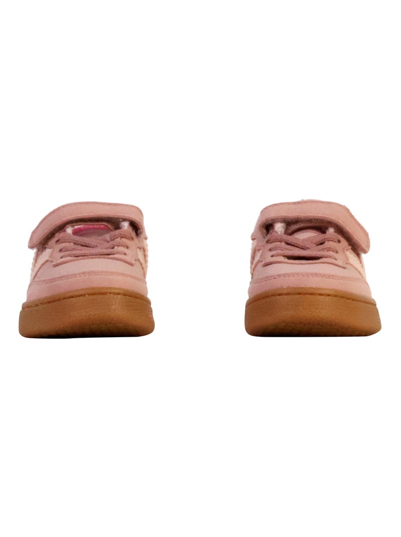 Basket à Lacets et Scratch Enfant Victoria Beige - Kiabi