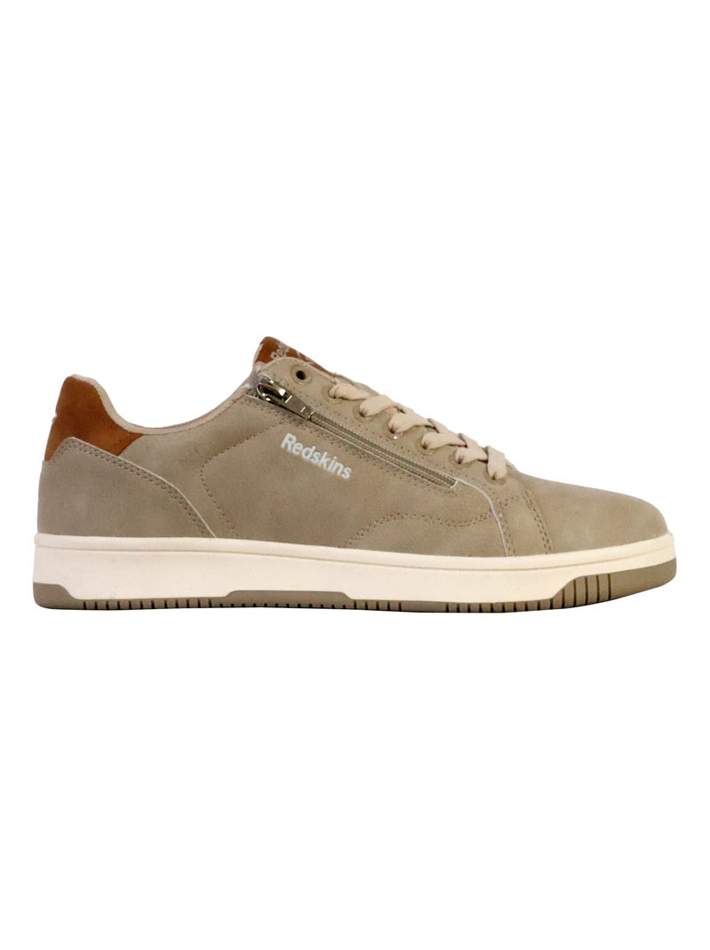 Basket à Lacets et Zip Redskins Gobat Beige - Kiabi