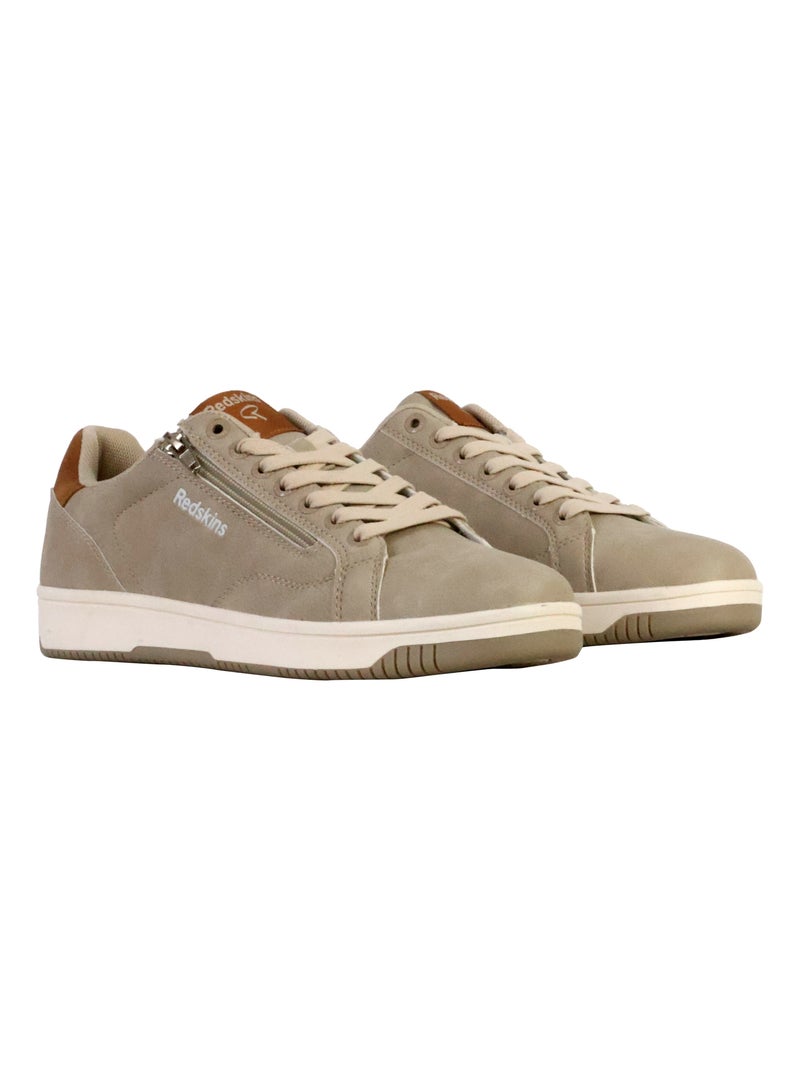Basket à Lacets et Zip Redskins Gobat Beige - Kiabi