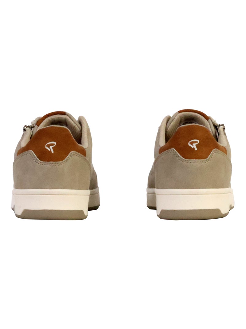 Basket à Lacets et Zip Redskins Gobat Beige - Kiabi