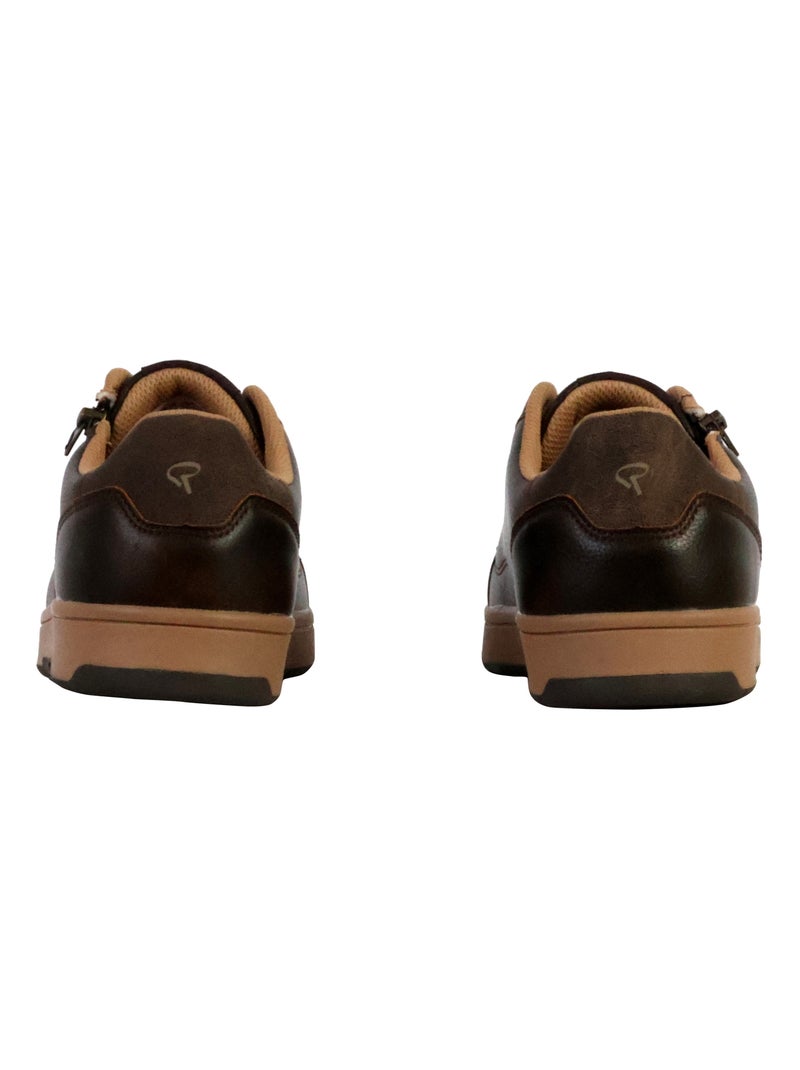 Basket à Lacets et Zip Redskins Gobat Marron - Kiabi