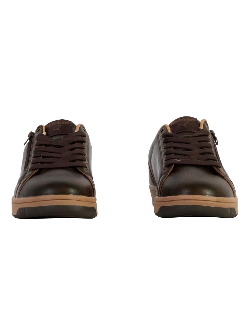 Basket à Lacets et Zip Redskins Gobat Marron - Kiabi