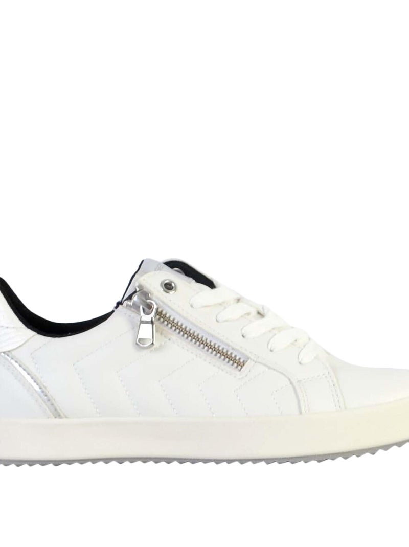 Basket à Lacets Geox Blomiee Blanc - Kiabi