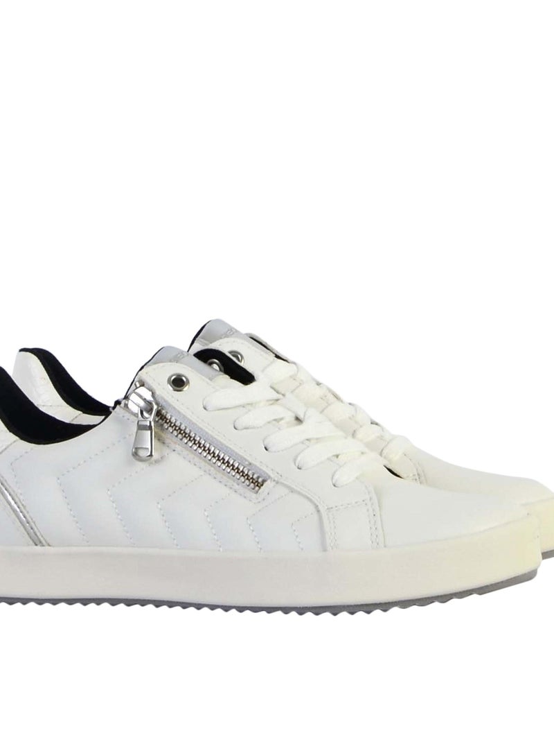 Basket à Lacets Geox Blomiee Blanc - Kiabi