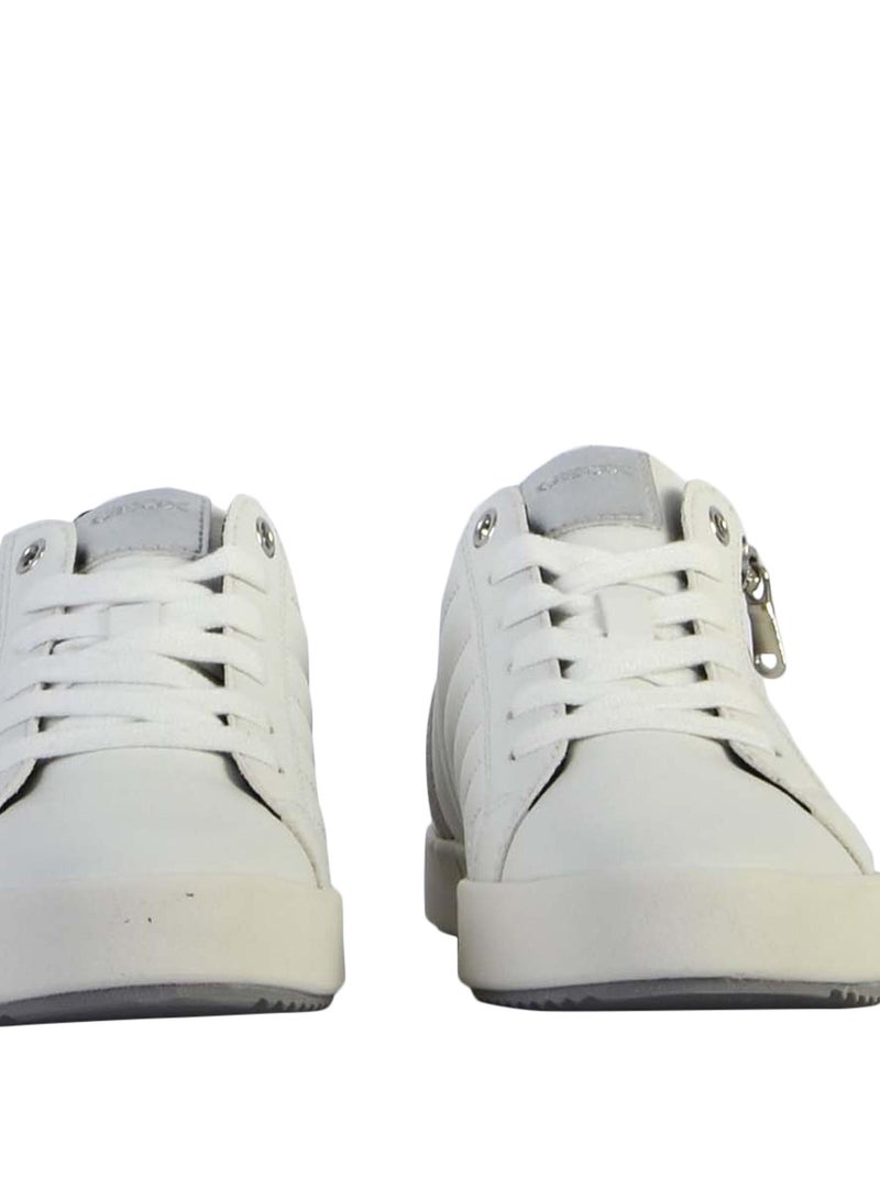 Basket à Lacets Geox Blomiee Blanc - Kiabi