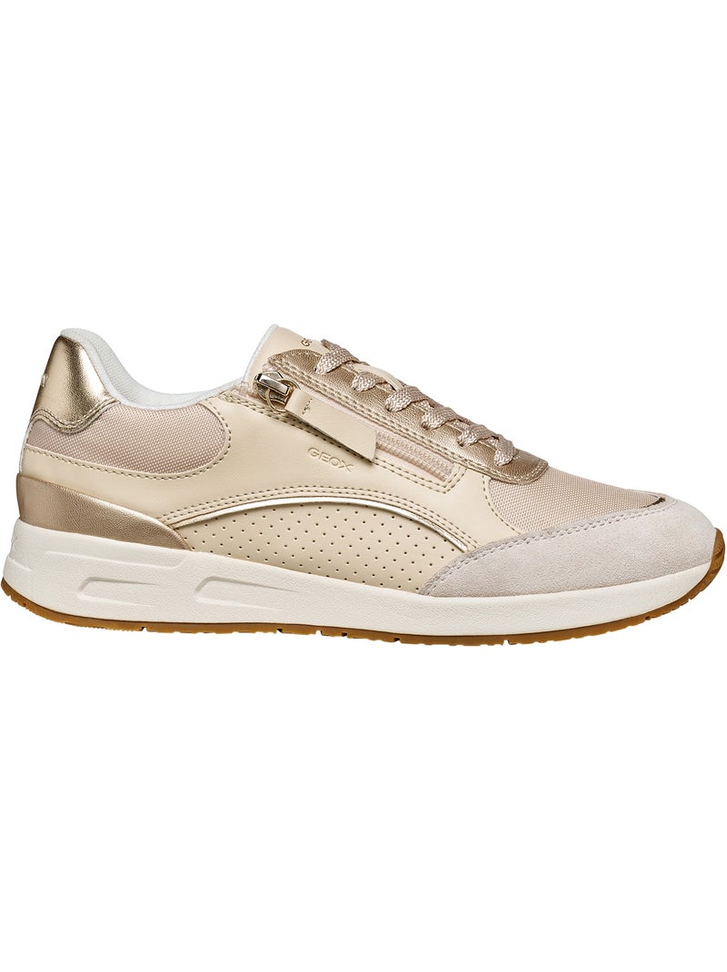 Basket à Lacets Geox Bulmya Beige - Kiabi