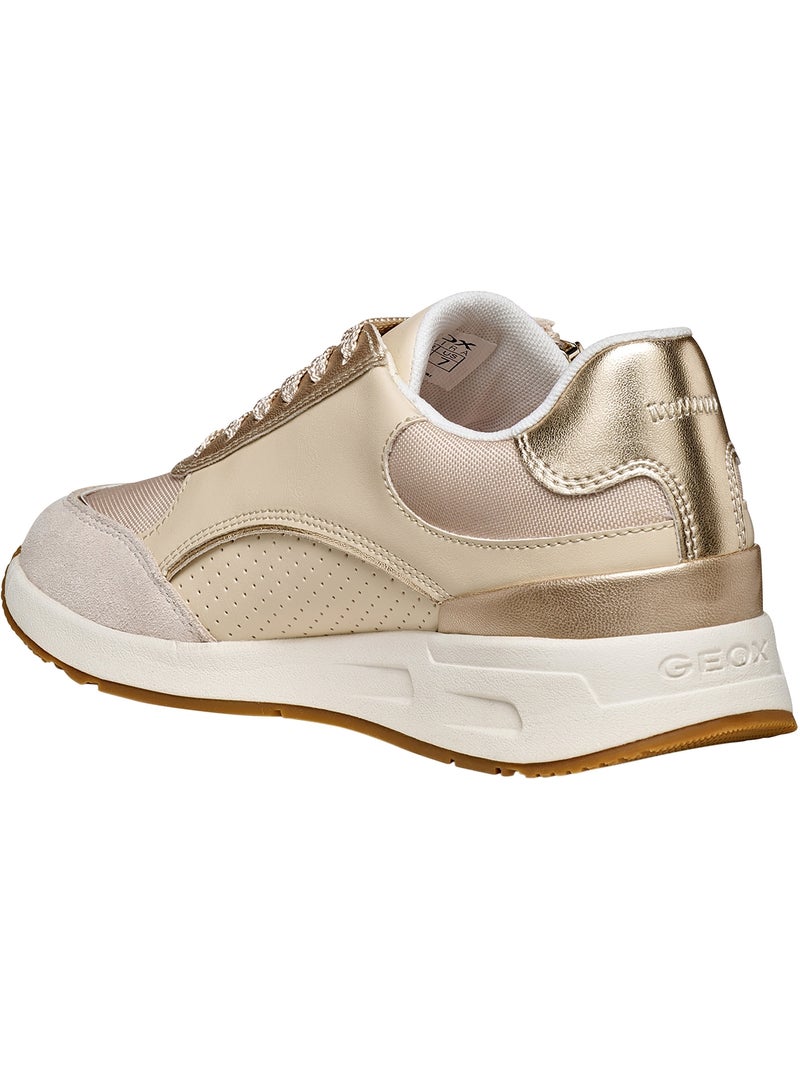 Basket à Lacets Geox Bulmya Beige - Kiabi