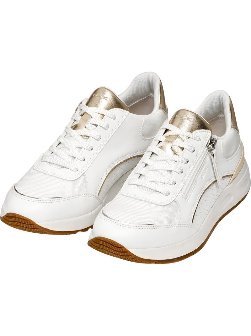 Basket à Lacets Geox Bulmya Blanc - Kiabi