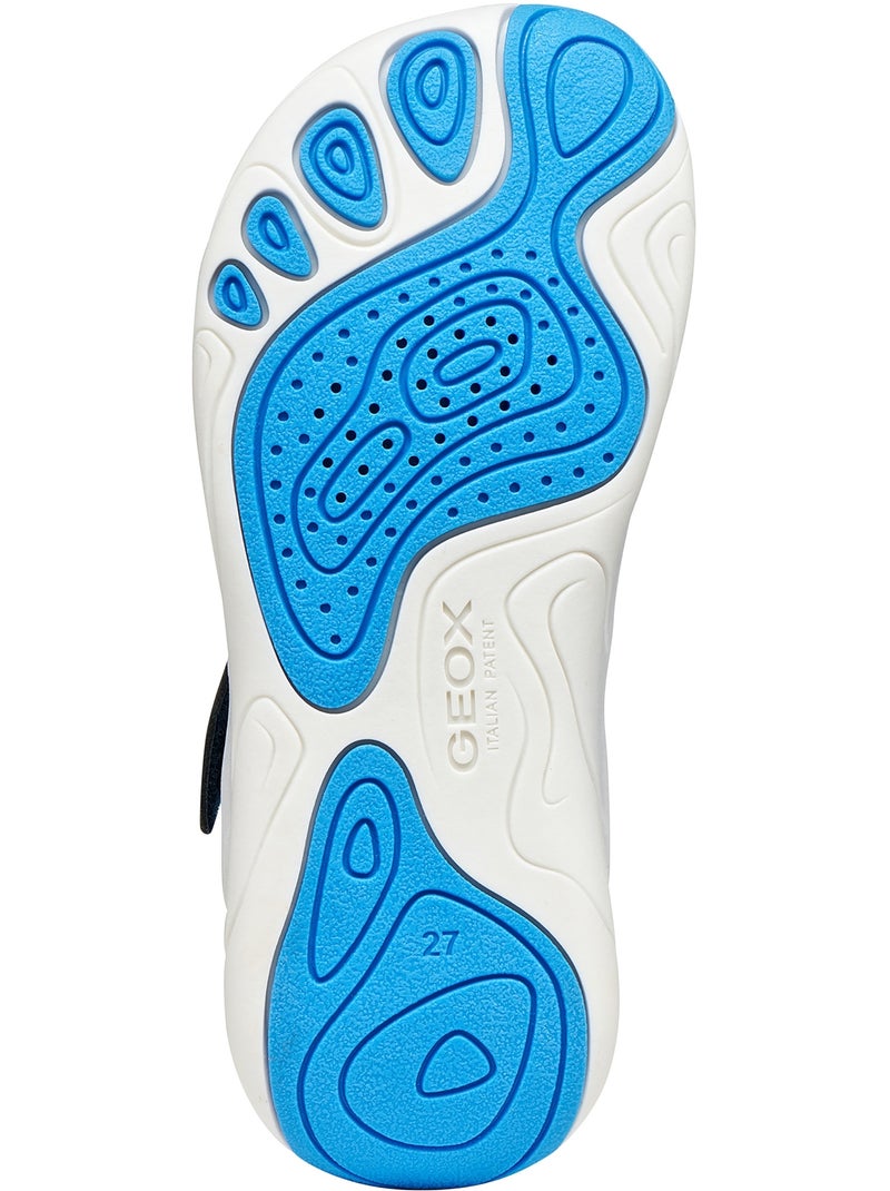 Basket à Lacets Geox Enfant J Foot Run Bleu - Kiabi