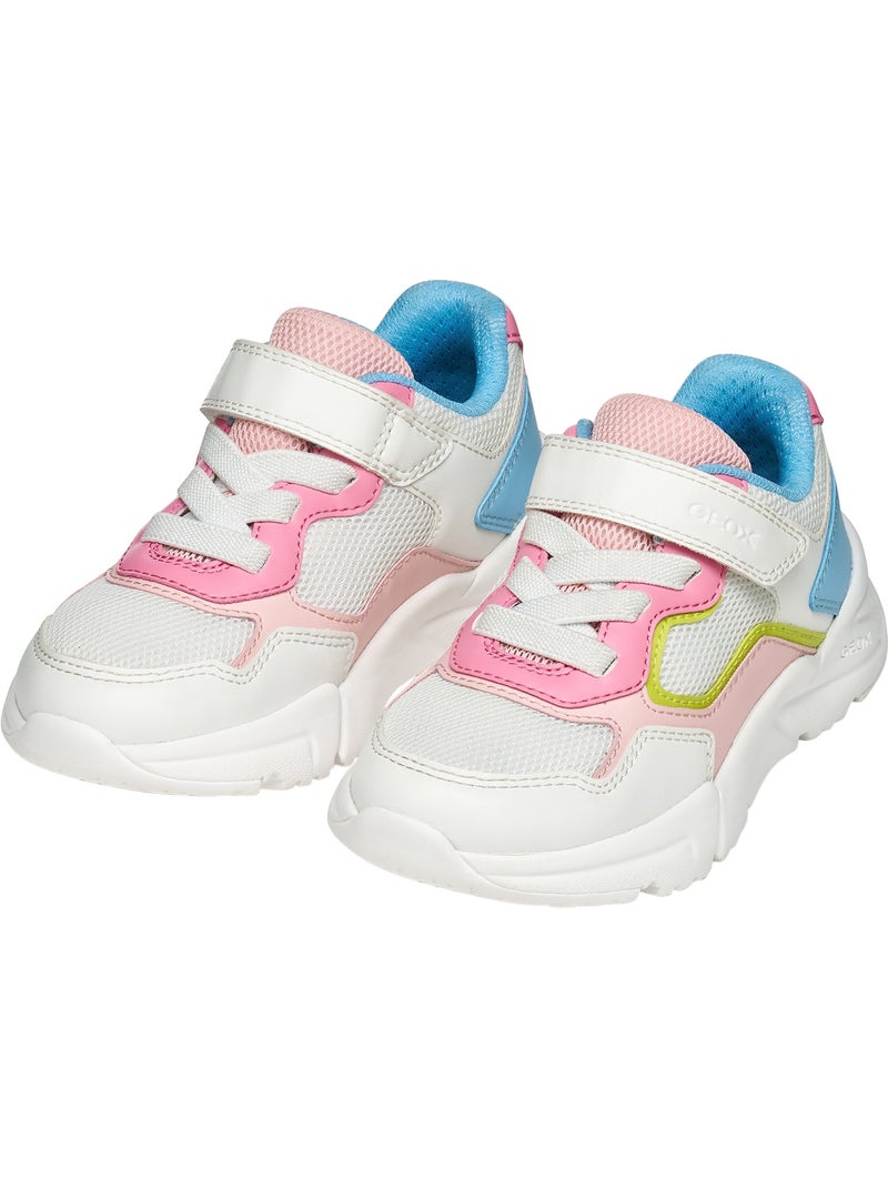 Basket à Lacets Geox Enfant J Loftus Blanc - Kiabi