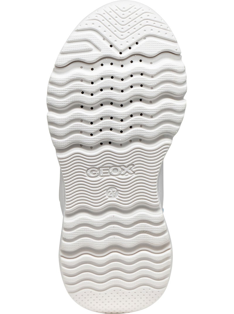 Basket à Lacets Geox Enfant J Loftus Blanc - Kiabi